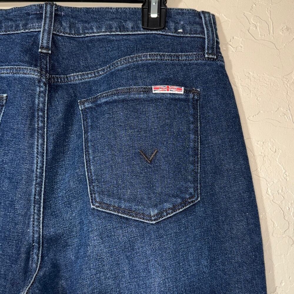 Hudson Heidi High Rise Flare Jeans in a dark blue wash - Picture 6 of 9